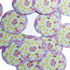 1.5" Sequins Lantana Yellow White Pink Floral Flower Opaque