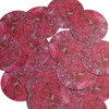 1.5" Sequins Ruby Pink Raw Crystal Gem Rocks Opaque