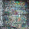 Sequin Trim 10mm Black Galactic Hologram Glitter Sparkle Metallic