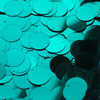 Round  Flat Sequin 20mm Top Hole Emerald Green Metallic