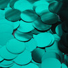 Round  Flat Sequin 30mm Emerald Green Metallic