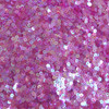 3mm Flat Sequins Pink Crystal Rainbow Iris Iridescent