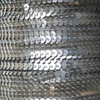Sequin Trim 4mm Silver Semi Matte