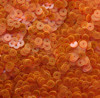 4mm Sequins Orange Fluorescent Transparent See-Thru