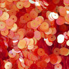 6mm Sequins Coral Pink Crystal Rainbow Iris Iridescent