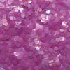 6mm Sequins Magenta Pink Semi Frost Rainbow