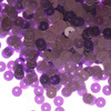 6mm Sequins Violet Purple Transparent See-Thru