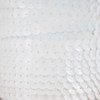 Sequin Trim 8mm Cup Satin White Opaque