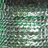 Sequin Trim 8mm Cup Deep Green Transparent See-Thru