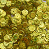 8mm Cup Sequins Yellow Hologram Glitter Sparkle Metallic