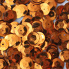 8mm Cup Sequins Orange Metallic