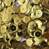 8mm Cup Sequins Gold Metallic