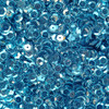 8mm Cup Sequins Aqua Blue Transparent See-Thru