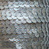 Sequin Trim 8mm Silver Nugget Metallic