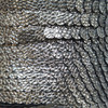 Sequin Trim 8mm Black Lizard Snakeskin Texture Opaque