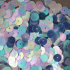 8mm Sequins Soft Sapphire Blue Crystal Rainbow Iris Iridescent