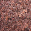 8mm Sequins Bronze Brown Lizard Snakeskin Texture Metallic