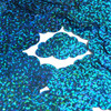 Cloud Sequin 1.5" Aqua Blue Hologram Glitter Sparkle Metallic