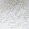 2" Sequins Crystal White 3D Three Dimensional Reflector