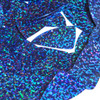 Fishscale Fin Sequin 1.5" Sapphire Blue Hologram Glitter Sparkle Metallic