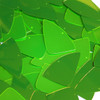Fishscale Fin Sequin 1.5" Lime Green Metallic Fluorescent
