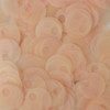 20mm Sequins Large Hole Petal Pink Semi Frost Rainbow