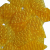 Long Diamond Sequin 1.75" Yellow 3D Three Dimensional Reflector