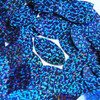 Navette Leaf Sequin 1.5" Sapphire Blue Hologram Glitter Sparkle Metallic