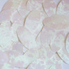 Oval Sequin 1.5" White Iris Rainbow Embosssed Swirl Texture