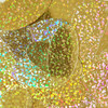 Oval Sequin 1.5" Gold Hologram Glitter Sparkle Metallic