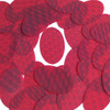 Oval Sequin 2" Red 3D Three Dimensional Reflector