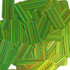 Rectangle Sequin 1.5" Lime Green  City Lights Metallic Reflective