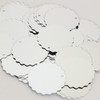 Round Ruffle Edge Sequin 30mm Silver Metallic