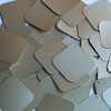 Square Diamond Sequin 1.5" White Gold Matte Silk Frost Matte Silk Frost