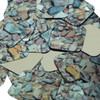 Square Diamond Sequin 1.5" Brown Stone Rocks Pebbles Grave Metallic