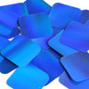 Square Sequin 40mm Blue Lazersheen Reflective Metallic