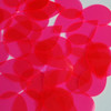 Teardrop Sequin 1.5" Pink Transparent See-Thru Fluorescent
