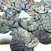 Teardrop Sequin 1.5" Brown Stone Rocks Pebbles Grave Metallic