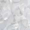 Teardrop Sequin 1.5" Crystal White Raw Silk Illusion