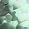 Long Diamond Sequin 1.75" Green Silver Chevron Zig Zag Pattern Metallic
