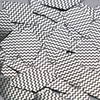 Long Diamond Sequin 1.75" Black Silver Chevron Zig Zag Pattern Metallic