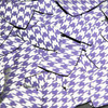 Fishscale Fin Sequin 1.5" Purple Silver Houndstooth Pattern Metallic