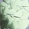 Fishscale Fin Sequin 1.5" Lime Green Silver Chevron Zig Zag Pattern Metallic