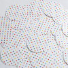 Round Sequin 1.5" Multicolor Polka Dot on White Opaque