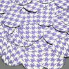 Round Sequin 30mm Purple Silver Houndstooth Pattern Metallic