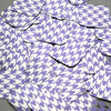 Square Diamond Sequin 1.5" Purple Silver Houndstooth Pattern Metallic