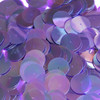 20mm Sequins Center Hole Amethyst Crystal Rainbow Iris Iridescent