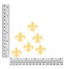 1.25 inch fleur de lis sequin size chart