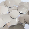 Three Quarter Round Sequin 30mm Silver Metallic