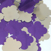 Quatrefoil Sequin 1.5" Purple Silver Metallic